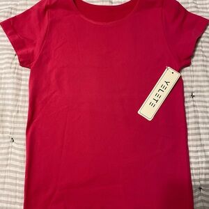 Yelete Hot Pink Short Sleeve Tee